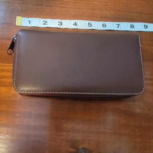 Strada Brown Zip Around Wallet - Picture 6 of 14